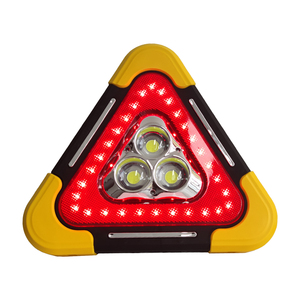 Kit di Emergenza Portatile Tre-in-Uno 2024 per Guasti Auto, Segnale di Avvertimento Triangolare con Illuminazione LED e Porta di Ricarica USB - Product Image 1
