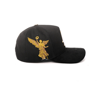 Gorras de Béisbol Deportivas Vintage Personalizadas al por Mayor, con Letra DC Bordada en Dorado, Diseño de Lazo de Puntos, Argyle y Leopardo