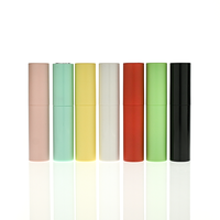 Flacon de parfum rechargeable en aluminium de 10 ml, couleurs macaron, format voyage portable, vaporisateur de parfum pour marque OEM