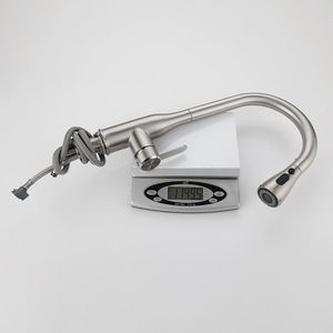 Robinet de cuisine en acier inoxydable 304 brossé, extractible avec tuyau et instructions pour l'installation sous évier - Product Image 2