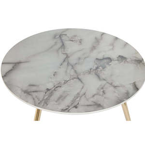 Juego de 2 Mesas Auxiliares de Acero y Resina 80X80X45 - Product Image 1