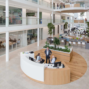 De madera de muebles de salón <span class=keywords><strong>restaurante</strong></span> recepción con luz led - Product Image 6