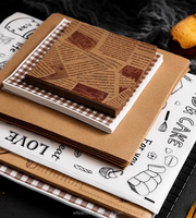 Papier sulfurisé imprimé, écologique, biodégradable, résistant à la chaleur, de qualité alimentaire, personnalisé pour grillades et sandwichs