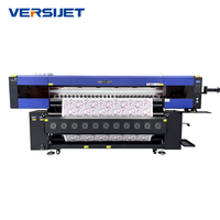 Imprimante numérique à sublimation semi-automatique à 8 têtes de qualité industrielle Versijet 2,2 m, haute vitesse, pour impression rouleau à rouleau