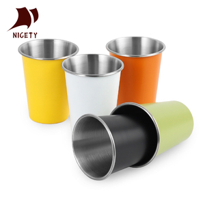 Tasse à bière en acier inoxydable incassable de 350 ml à paroi simple pour restaurant, café, thé et boissons - Product Image 1