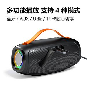 Portable Bluetooth <b>Speaker</b> 20W Subwoofer RGB Light Outdoor Use Rechargeable Battery 5.3 Version - Product Image 4