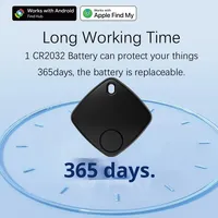 Traceur GPS pour animaux de compagnie compatible Find My, sans carte SIM, Bluetooth 5.0 standard FMI, positionnement précis, en matériau ABS