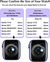 Correa de Acero Inoxidable 304 para Apple Watch para Mujer S11-S1 38 40 41 42 44 4546, Pulseras Elegantes para Apple Watch para Mujer