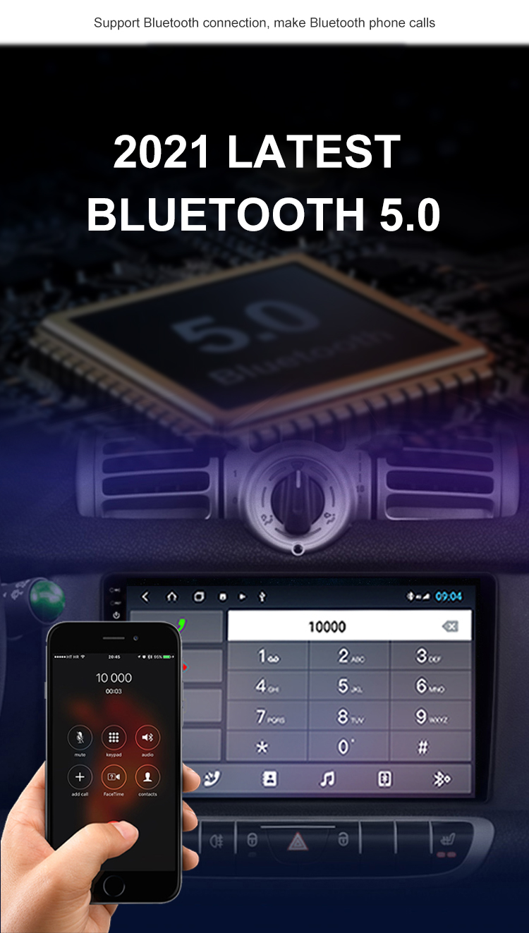 Android 11 Car Auto Radio For Benz Smart Fortwo 451 2010-2015 Car Audio System Car Multimedia Player