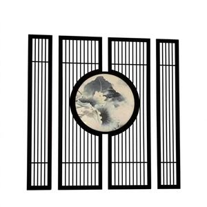 Mamparas Decorativas de Metal Art Deco, Biombo Retráctil de Acero Inoxidable con Corte Láser y Grabado, Separador de Ambientes para Sala de Estar, en Oferta - Product Image 1