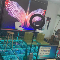 Panneaux de sol en verre trempé à effet 3d télécommandés Sensitive Infinity Mirror Led Dance Floor Tile