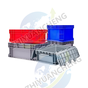 Boîte solide en plastique empilable perforée et emboîtable pour <span class=keywords><strong>le</strong></span> stockage et la distribution en magasin et en entrepôt de supermarché - Product Image 6