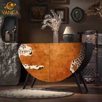 Table console moderne en bois de 56 pouces, accent noir et or, table étroite pour canapé, pour entrée, salon, couloir, table console décorative