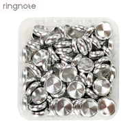 Disques en aluminium RINGNOTE 21 mm (0,85 pouce) – Lot de 100 – Disques métalliques robustes pour organiseur à feuilles mobiles – Idéal pour carnets et agendas