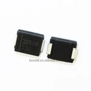 SMD整流二极管S3J 600V 3A SMC S3J-13-F二极管SBR0240LP-7 X1-DFN1006-2 S3J-13-F - Product Image 2