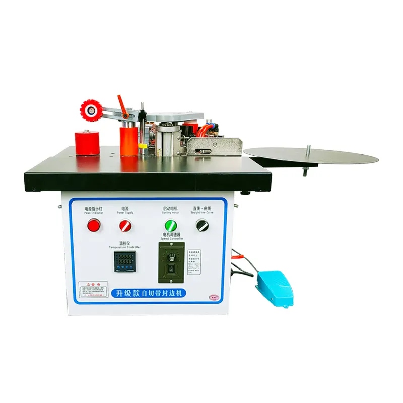 목공 기계 ST-50 pvc 가장자리 밴드 mdf 보드 나무 기반 패널 기계 작은 미니 휴대용 가장자리 밴딩 기계