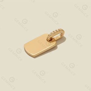 Liontin ukir perak <span class=keywords><strong>sterling</strong></span> <span class=keywords><strong>925</strong></span> liontin tag anjing CZ - Product Image 2