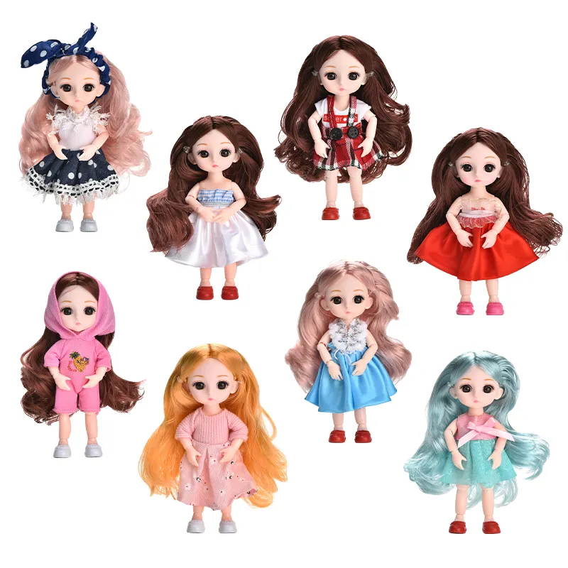 Hot Selling 6 Inch Soft Silicone Vinyl Fashion Doll Toys Girl for Children