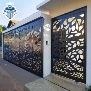 Benutzer definierte Villa Garten dekorative laser geschnittene Aluminium Zaun platten Corten Stahl Schwimmbad Zaun Metall Bildschirm Gartenzaun