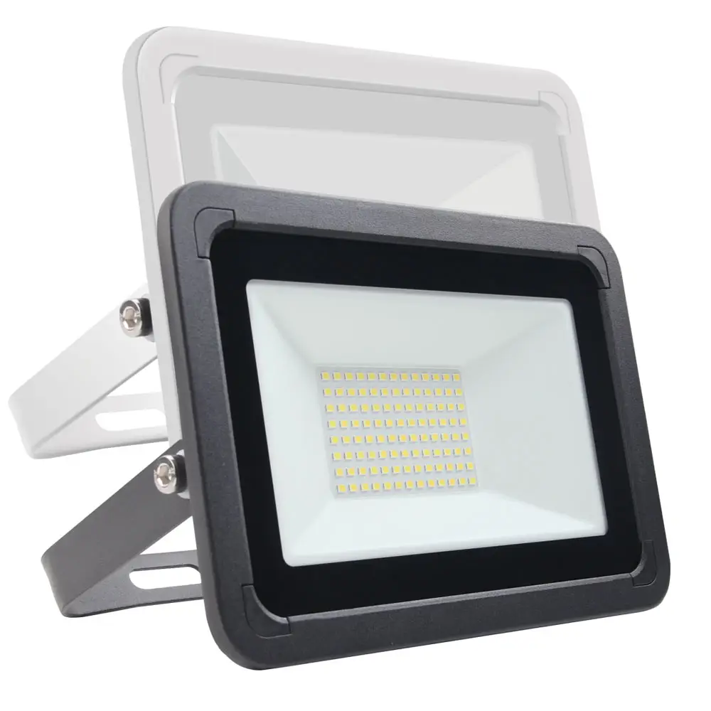 Commercial IP66 IC constant current drive 100W ultra slim 9600lm led outdoor water proof die-casting aluminium flood light