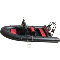 Bateaux gonflables en aluminium de nervure de bonne performance 16ft RIB 500 PVC/bateau gonflable d'hypalon pour la pêche