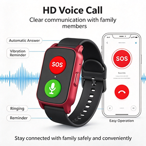 Orologio di Sicurezza <span class=keywords><strong>S3</strong></span> per Anziani con Chiamata di Emergenza SOS, Allarme Caduta, Localizzazione GPS, Impermeabile IP67, Smartwatch - Product Image 3