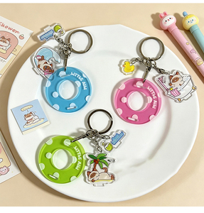 Support de téléphone portable en plastique, porte-clés de dessin animé portable, pendentif de sac multifonctionnel, porte-clés créatif en gros - Product Image 2