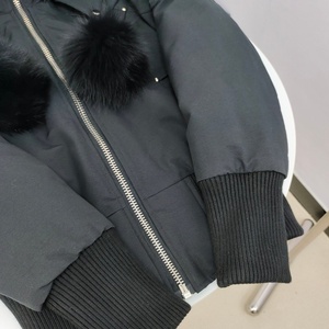 Giacca Invernale Unisex con Cappuccio in Pile, Tecnica di Goffratura, Spessa, con Pelliccia, Fornitura Diretta dalla Fabbrica - Product Image 3