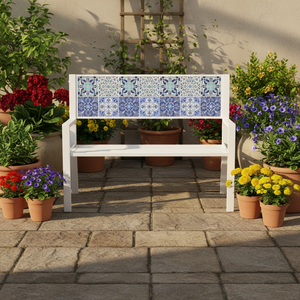 Coussin en mosaïque blanche en poly gris clair, rotin moderne, ensemble <span class=keywords><strong>de</strong></span> rangement <span class=keywords><strong>de</strong></span> <span class=keywords><strong>jardin</strong></span> moderne pour patio extérieur, <span class=keywords><strong>banc</strong></span> <span class=keywords><strong>de</strong></span> <span class=keywords><strong>jardin</strong></span> - Product Image 3