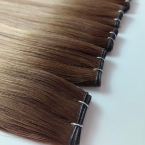 Extensiones de Cabello <span class=keywords><strong>Humano</strong></span> Genius Weft de Alta Calidad al por Mayor, Cabello <span class=keywords><strong>Humano</strong></span> Remy 100% Virgen, Trama Invisible, Proveedor de Fábrica Genius Weft - Product Image 6
