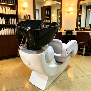 Lavacabezas clásico para barbería y salón de belleza con silla de champú - Product Image 4