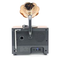 Baterai 1800mAh 18650, Radio Gramofon Vintage NNS NS-02BT, Nirkabel BT & USB/TF, Lampu Api, 3-Band AM/FM/SW