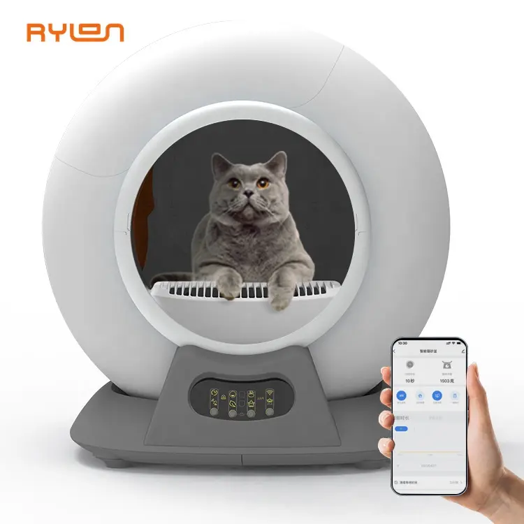 2023 New Cat Sand Cleaning Tool Automatic Self-cleaning Litter Box Smart Pet Toilet Box for Cats