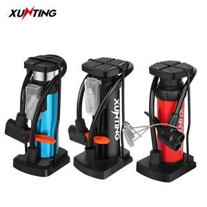 Xunting 2022 Portable Mini vélo pompe à Air acier plastique gonfleur de <span class=keywords><strong>pied</strong></span> <span class=keywords><strong>pour</strong></span> pneu/ballon de Football Presta Schrader Valve 80-130PSI - Product Image 2