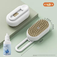 Brosse de bain pour animaux de compagnie en gros avec poignée, en silicone souple, pour chien et chat, outil de massage et de toilettage pour l'élimination des poils, OEM ODM disponible