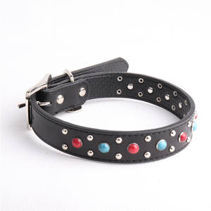 JXANRY-Collar de Piel Auténtica para Mascotas, Accesorio Acolchado con Remaches, Diseño Sólido, Decoración Directa de Fábrica para Perros Medianos y Grandes - Product Image 5