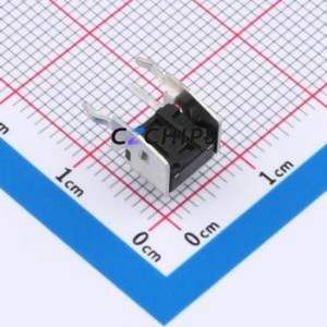 TSA06231-060B332BA Tactile Switch Bent Lead Through Hole-4P,7.4x6.2mm Switch Single Pole Single Throw Round Button 1.8N 7.4mm - Product Image 2