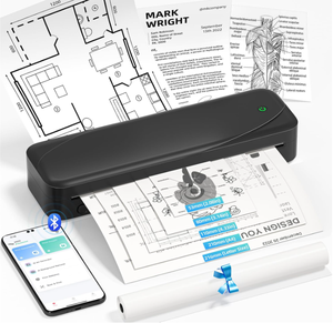 Phomemo <strong>Portable</strong> <strong>Printer</strong> M833 Inkless Wireless <strong>Printers</strong> Travel Home Office Business Label Thermal <strong>Mini</strong> <strong>A4</strong> Paper <strong>Printer</strong> - Product Image 1