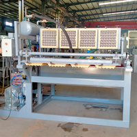 Mesin Pembuat Baki Telur Pulp Molding Berkualitas Tinggi dengan Pompa PLC Berpenggerak Motor Listrik 1000-1500 Pcs/jam 220V/380V