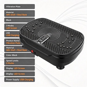 <span class=keywords><strong>Plateforme</strong></span> <span class=keywords><strong>vibrante</strong></span> électromagnétique verticale ABS pour usage domestique, capacité de charge 150 kg, mini portable pour la perte de poids - Product Image 4