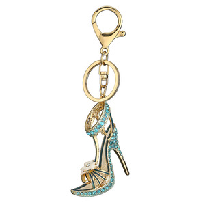 Pendant <strong>Key</strong> for Ornaments Girl Bags Hanging Women Bling <strong>Keyring</strong> <strong>Crystal</strong> High Heels Shoes <strong>Keychain</strong> - Product Image 1