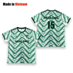 เสื้อทีมฟุตบอลย้อนยุคของผู้ชายเสื้อทีมฟุตบอลระบายอากาศ - Product Image 1