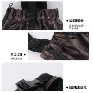 Nuevo tipo de <span class=keywords><strong>bolsa</strong></span> para caminar para mascotas con patrón sólido, resistente al desgaste, resistente a los arañazos, Correa informal para mascotas, asistencia para parálisis - Product Image 5