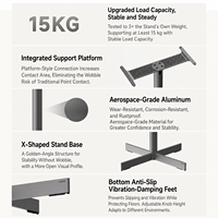 Support de plafond réglable et télescopique XGIMI X50 Ultra Max, X50 Ultra pour projecteur, charge maximale 15 kg, pour support de projecteur