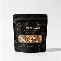 Pochette robuste conçue pour les biscuits pour animaux de compagnie avec laminage haute résistance, finition lisse et impression de marque privée