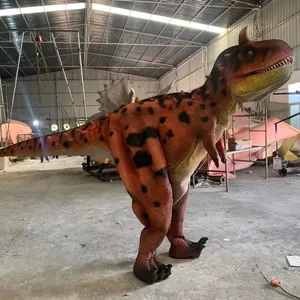 Guangzhou Goede Kwaliteit Professionele Volwassen Dinosaurus Kostuum Ongelooflijke Menselijke Dinosaurus Kostuum Pakken Voor Volwassen Themapark