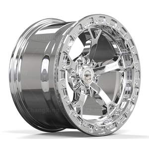 Chất lượng cao tùy chỉnh trung tâm khoan 17inch giả mạo beadlock Chrome Hợp Kim Bánh xe 5x114.3 cho Nissan 350Z 10 - Product Image 1