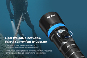 Xtar DH1 1600 Lumens Chuyên Nghiệp Scuba Thiết Bị 21700 Pin Cung Cấp Điện Dưới Nước IP68 Máy Ảnh Lặn Đèn Pin Cho Lặn - Product Image 3