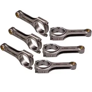 MaXpeedingrods 6PCS Nuovo Bielle Con Aste di 121.5 millimetri per Nissan R32 R33 R34 2.5 GTS 2.6 GTR RB25DET RB26DET ARP 2000 Bulloni