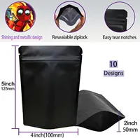 Sac refermable imprimé sur mesure, sachet debout, emballage alimentaire refermable, sac pour petites entreprises